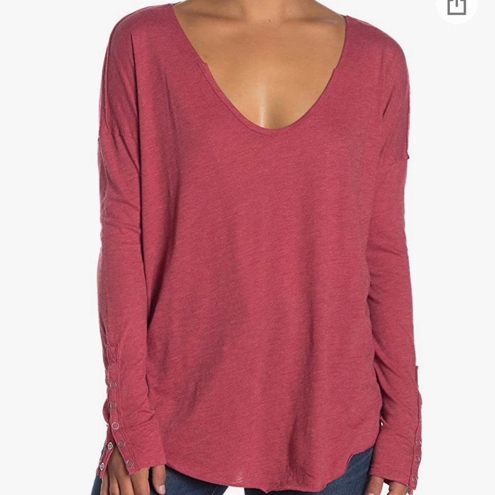 We The Free Sienna Scoop Neck Long Sleeve T-Shirt